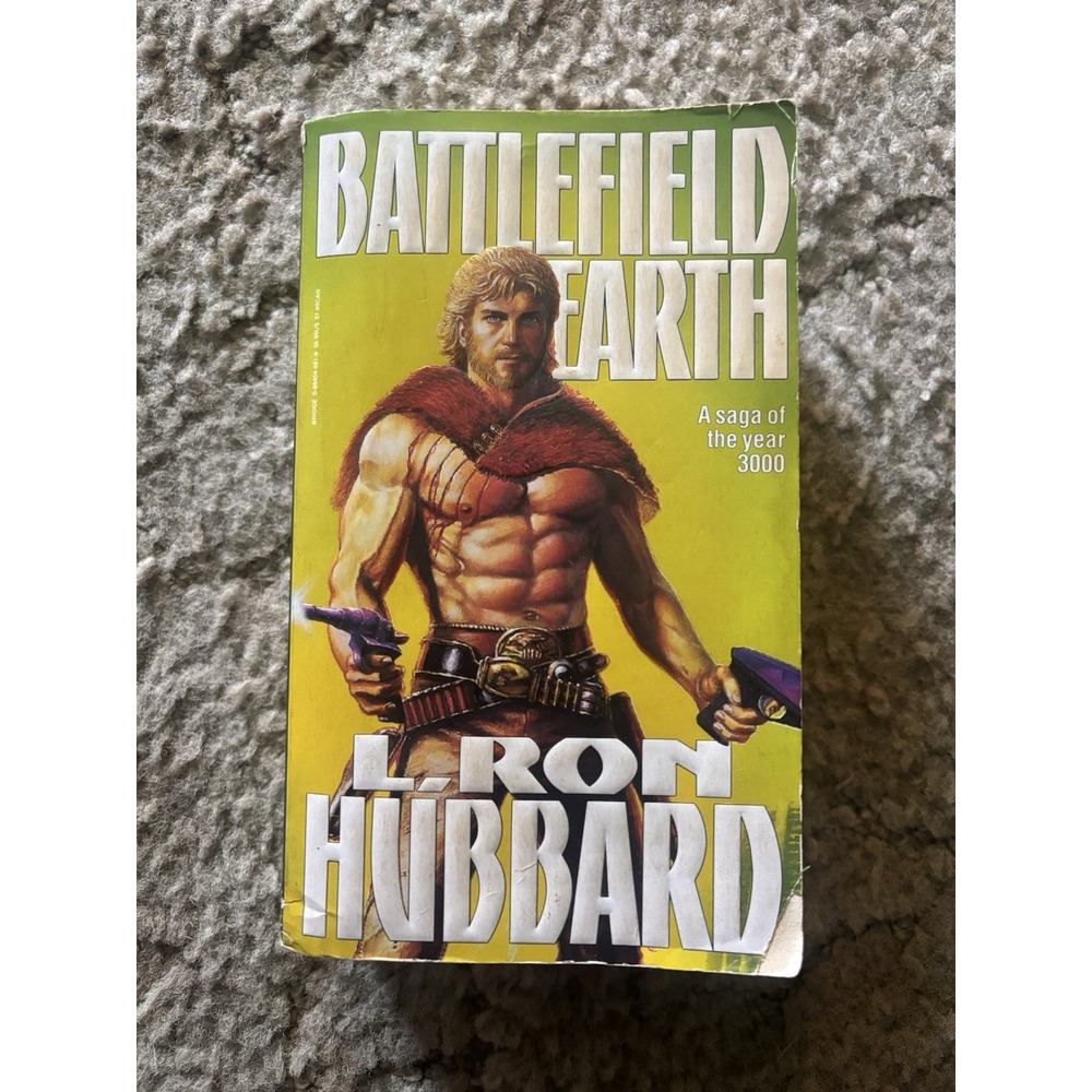 Vintage Battlefield Earth L. Ron Hubbard 1984 Mass Market Paperback Sci-Fi